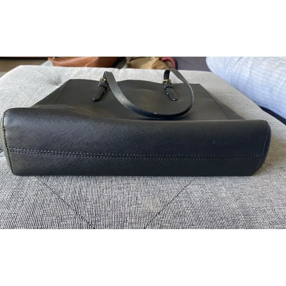 MICHAEL KORS Travel Black Saffiano Leather‎ Tote Handbag